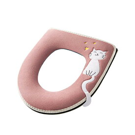 便座カバー o型 暖かい 洗える トイレ 冬 綿 起毛 厚手 ふんわり ピンク 青 黄色 猫 パンダ うさぎ 取っ手 ファスナー 大きめ U型 V型 防水 汚れ防止 繰り返し 使える かわいい セット