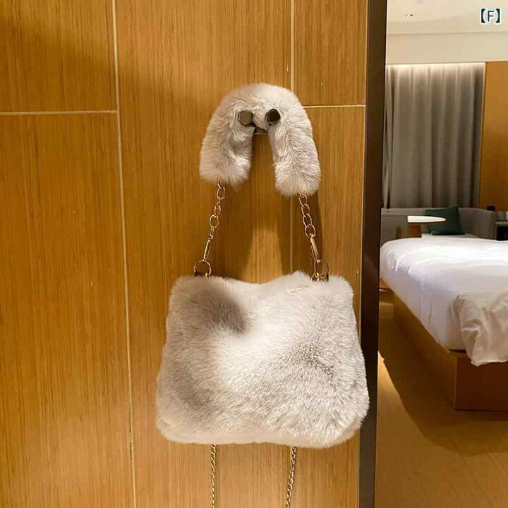 楽天市場】ショルダーバッグ レディース 冬 かわいい 秋 起毛 女性  