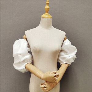 つけ袖 ノースリーブ 二の腕 カバー ウェディング ドレス パフスリーブ 腕 七分 サテン オーガンジー レディース アレンジ アクセサリー 小物 パーティー 披露宴 舞台 演奏会 お呼ばれ ブラ