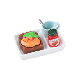 ミニチュア 食べ物 トースト セット 子供 おもちゃ お弁当 模擬 ハウス キッチン 小道具 プレート ジャム お皿 ままごと 野菜 マッシュポテト エッグ カップ スプーン