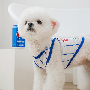 小型 犬 夏服 中国 男の子 涼しい カジュアル かっこいい ドッグウェア バスケットボール ユニフォーム 薄手 中型 ペット 柴 ボーダー ベスト 白 赤