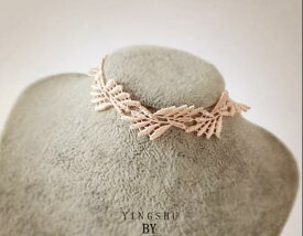 チョーカー レディース 甘め 刺繍 レース フェミニン ネックレス アクセサリー 小物 結婚式 パーティー ブライダル かわいい ピンク