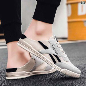 かかとなし スニーカー メンズ キャンバス製 夏 カジュアル 普段使い 運転 楽 快適 通気性 黒 緑 赤 紐あり 疲れにくい 耐久性 柔軟性 耐摩擦