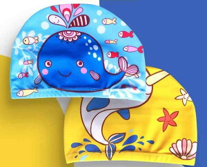 スイムキャップ キッズ 男の子 男女兼用 ユニセックス かわいい 日焼け防止 日よけ 伸びる スイミング 防水 弾性 マーメイド 恐竜 クジラ ピンク 青 黄色 プール