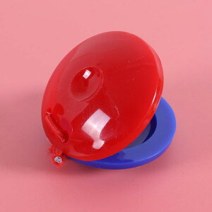 子供 楽器 おもちゃ カスタネット プラスチック製 幼児 知育 玩具 オルフ 教育 リズム 打楽器 小学校 幼稚園 誕生日 お祝い プレゼント シンプル かわいい 赤 青 黄