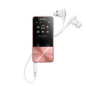 ソニー(SONY) ウォークマン Sシリーズ 4GB NW-S313 : MP3プレーヤー Bluetooth対応 最大52時間連続再生 イヤホン付属 2017年モデル ライトピンク NW-S313 PI