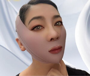 リフトアップ バンド V字型 小顔 ほうれい線 ケア たるみ防止 マスク トップオープン 滑り止め 寝ている間 アンチエイジング グッズ シームレス 紫