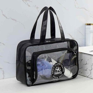 プールバッグ 大人 大容量 スイミング ウェット ドライ レディース 防水 水着 収納 ポータブル ビーチ トラベル アプリコット ピンク 黒 PU ファスナー付き シンプル