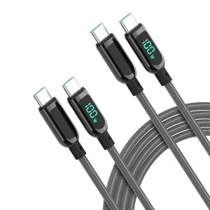 LEDfBXvCϋviC USB-C  USB-C P[u 100W PDΉ MacBook Pro/Air iPad Pro iPad Air 4 Galaxy S20 Pixel LG Ή