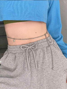 ウエストチェーン アクセサリー レディース クサリ 腰 ボディ へそ 調整可能 細め 合金 揺れる おしゃれ セクシー 甘い クール シンプル ベリーダンス ヒップホップ ダンサー 水着 ビキニ ビ