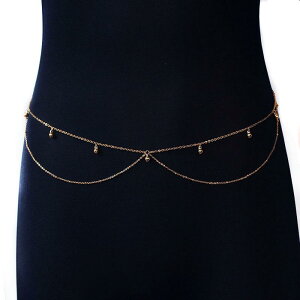 ウエストチェーン アクセサリー レディース クサリ 腰 ボディ へそ 調整可能 細め 2連 チタン ステンレス 鋼 揺れる おしゃれ セクシー シンプル ベリーダンス ダンサー 水着 ビキニ ビーチ