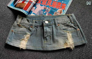 マイクロミニスカート ミニ セクシー レディース おしゃれ ダンス 衣装 春夏 ダメージ デニム Aライン カジュアル ハイウエスト タイト