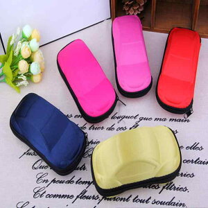 メガネケース こども サングラス ベビー 男の子 女の子 ラウンドファスナー 文具 収納ボックス かわいい シンプル 無地 車型 茶色 赤 青