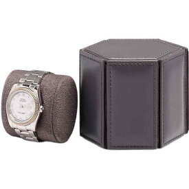 時計 収納ケース 1本 2本 3本 保護 耐久性 レザー ハード 六角形 ボックス インテリア 旅行 出張 プレゼント ポータブル おしゃれ シンプル 無地 緑 グレー