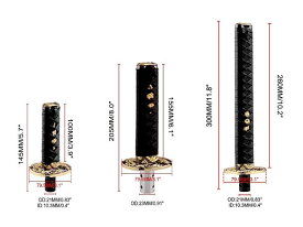 シフトノブカバー おしゃれ 車 内装 ドレスアップ 用品 カー アクセサリー 内装 ギア シフト レバー 侍 刀 忍者 武士 赤 黒