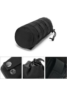 ミリタリー ポーチ ドリンクホルダー 持ち歩き ペットボトル ケース 装備 サバゲー 旅行 アウトドア メンズ オックスフォード molle カジュアル 無地 迷彩 カモフラ 緑 カーキ 黒