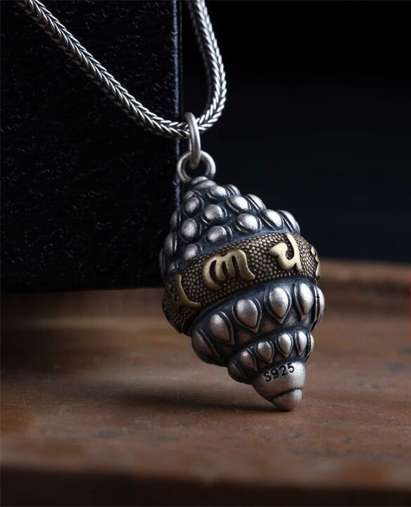 楽天市場】ペンダント 大きめ レトロ リング シルバー ハンドメイド 