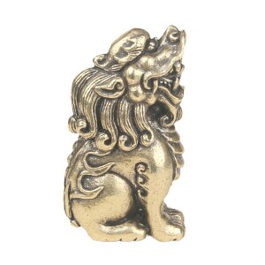 インテリア オブジェ 置物 真鍮 ?猊 中国 竜生九子 卓上 装飾 彫刻 茶玩 雑貨 コレクション アンティーク調 フィギュア おしゃれ ギフト