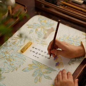 書道 下敷き フェルト 平織り ウール 厚手 両面 毛筆 絵画 テーブルマット 柔らかい 習字 練習 初心者 写経 布パッド 花柄 おしゃれ