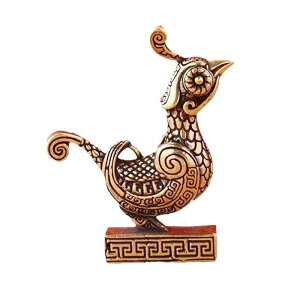 置物 インテリア 真鍮 アンティーク調 彫刻 工芸品 印章 判子 オブジェ コレクション リビング 玄関 寝室 卓上 チェスト 装飾 雑貨 小物 鳥
