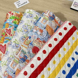 生地 キルティング 手芸 ハンドメイド 手作り 秋冬 コットン こども 服 カバー レッスンバッグ キルト 素材 05m カラフル ハート うさぎ 花 柄 かわいい