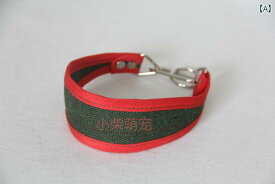 首輪 犬 グレイハウンド イタグレ 散歩 お出かけ 外出 キャンバス リング バックル フック 調整可能 大きめ 小さめ シンプル 赤 緑