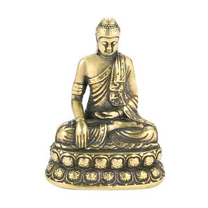 真鍮 置物 アンティーク調 工芸品 彫刻 コレクション オーナメント オブジェ インテリア 家庭用 卓上 銅 ブロンズ 小さめ 阿弥陀仏 像