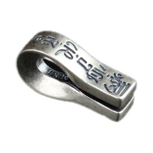 クリップ アクセサリーパーツ 銀 シルバー 六字真言 レトロ チベット風 DIY ハンドメイド 仏珠 カードホルダー 小物 雑貨 シンプル おしゃれ