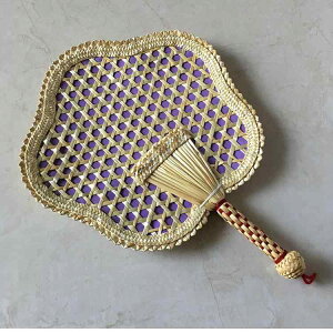 うちわ 子供 高齢者 麦わら 手編み 蚊よけ 夏 涼感 ダンス 普段使い 納涼 レジャー アウトドア イベント 花火大会 カラフル 軽量 エコ ハンドファン