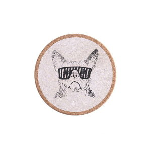 コースター コルク オーク材 竹製 ラタン 北欧 木製 円形 滑り止め 断熱 耐熱 ドリンク バー カクテル グラス カップ 卓上 おしゃれ かわいい 柄