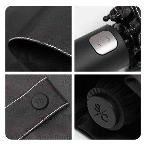 傘 三つ折り傘 男女兼用 全自動 ワンタッチ開閉 ビジネス 通勤 大型 晴雨兼用 UVカット 無地 シンプル ポリエステル アルミ合金 軽量 黒 紺 赤 黄