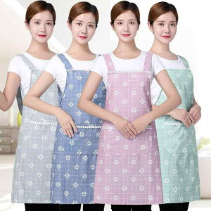 エプロン 女性用 ママ ミセス キッチン ガーデニング 花屋 作業用 家庭用 防汚 汚れ防止 シンプル フリーサイズ 多色展開