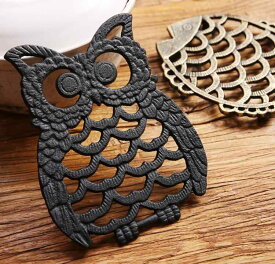 鍋敷き 鋳鉄製 アイアン カントリー風 アンティーク調 レトロ おしゃれ 個性的 テーブルマット ランチョンマット コースター 動物モチーフ 多種類