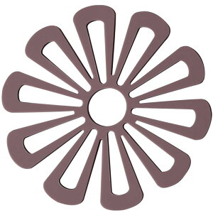 鍋敷き シリコン コースター 北欧風 断熱 耐熱 丸型 おしゃれ ランチョン テーブル保護 キッチン 食卓 滑り止め シンプル グレー くすみピンク