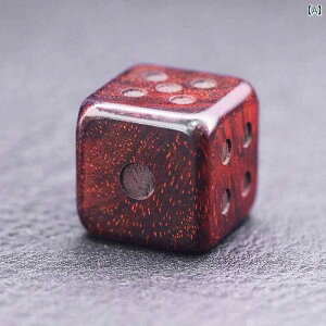 サイコロ インド小葉紫檀 ローズウッド 木製 彫刻 中国古風 6面 ダイス 銘木 卓上ゲーム ボードゲーム
