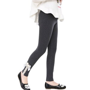 レギンス キッズ 女の子 子供 ガールズ 春秋 厚手 綿 コットン ストレッチ 裏起毛なし ロング丈 伸縮性 ミドルウエスト ジュニア 幼児 小学生 普段着 部屋着 通学