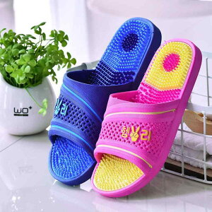 スリッパ 男女兼用 足裏マッサージ 足つぼ 滑り止め 室内履き ルームシューズ 家庭用 浴室 お風呂 シャワー 厚底 PVC シンプル