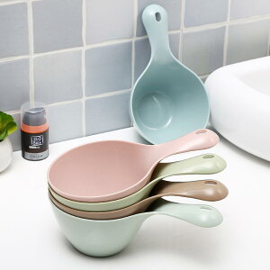 水ひしゃく 子供 ベビー 赤ちゃん お風呂 バス シャンプー キッチン 家庭用 厚手 プラスチック製 すくいやすい 多用途 北欧カラー ピンク ブルー