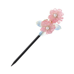 かんざし おしゃれ 簪 かんざし レディース 花柄 琉璃 紫光檀 中国風 古風 アクセサリー 和装 髪飾り