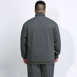 スウェット セットアップ メンズ 男性用 大きいサイズ 大きいサイズ ゆったり ルーズフィット 前開き 長袖 トップス ロングパンツ カジュアル 部屋着 スポーツウェア 秋 黒 グレー