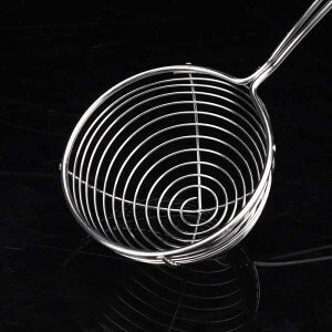 調理器具 タピオカすくい ステンレス製 赤柄 穴あき 水切り お玉 ストレーナー 業務用 飲食店 ドリンク用 パールミルクティー 耐久性 キッチン用品