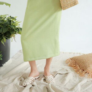 ミュール レディース 韓国風 カジュアル フラット サンダル クローズトゥ ポインテッドトゥ 透かし編み クロストラップ 編み込み 合皮 ブラウン アイボリー 春夏