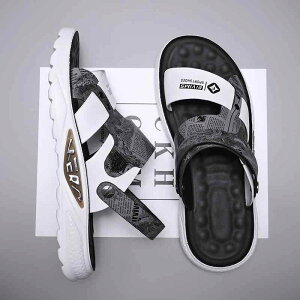 サンダル メンズ 韓国系 ソフトソール クッション性 軽量 厚底 オープントゥ PUレザー ラバーソール カジュアル スポーツ レジャー 普段使い アウトドア ドライビング サマー 無地