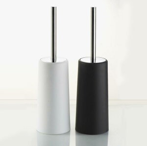 トイレブラシ 欧風 ヨーロピアン モダン スタイリッシュ プラスチック製 バスルーム清掃 衛生 スタンド 収納ケース おしゃれ セット 紫 黒 白 緑