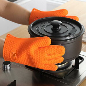 手袋 グローブ シリコン 耐熱 断熱 高耐熱 オーブン 電子レンジ 厚手 家庭用 キッチン 台所 製菓 ベーキング 五本指