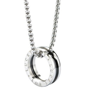 ネックレス メンズ 男性用 ヒップホップ 個性的 ワイルド ブラック リングネックレス チタン鋼 ステンレス鋼 ストリート 学生 普段使い アクセサリー