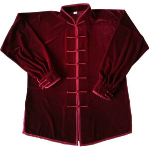 太極拳服 男女兼用 冬物 裏起毛 極厚 暖かい 二重構造 武術 練功服 金糸ベロア 光沢 なめらか ソフト 稽古着 演武 中国武術 カンフー スポーツウェア トレーニング 快適 暖か