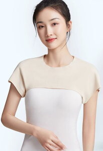 肩 温め サポーター 大人 レディース メンズ 大きいサイズ ゆったり シームレス 薄手 軽量 シンプル 無地 アプリコット グレー ピンク