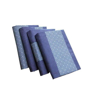 ブックカバー 文庫 布 手帳 ノート 書籍 保護 防汚 パッチワーク風 回文柄 おしゃれ チャーム付き しおり紐 調節可能 繰り返し使える 通勤 通学 読書