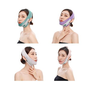 ほうれい線 リフトアップ バンド 小顔 マスク 寝ながら フェイスライン 引き締め たるみ 二重あご 改善 面ファスナー ストレッチ 調節可能 緑 オレンジ ピンク